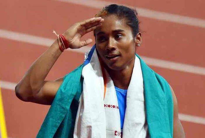 Sprinter Hima Das to miss her first Olympics due to injury prior to the qualifications in 100 m and 200 m events Hima Das to miss Olympics: ટોક્યો ઓલિમ્પિક્સમાંથી બહાર થઈ હિમા દાસ, ભાવુક પોસ્ટ શેર કરી