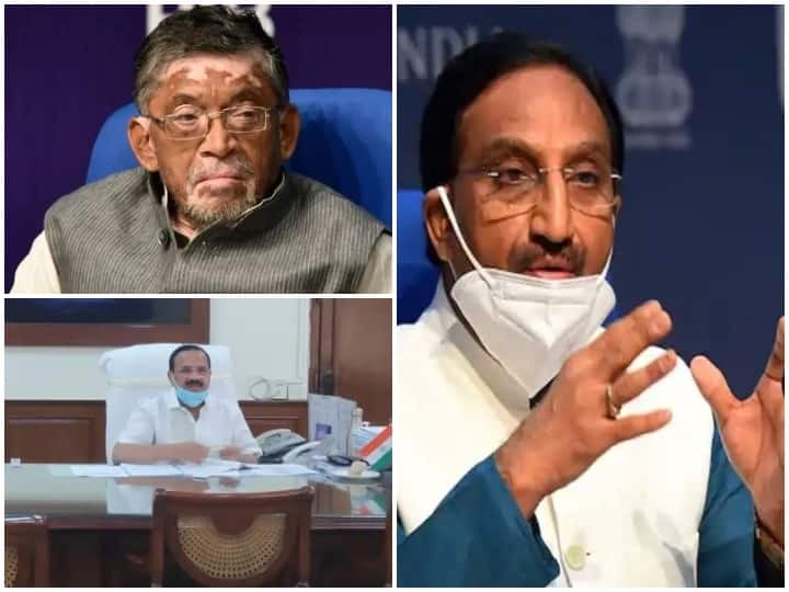 Ramesh Pokhriyal , Santosh Gangwar and Sadananda Gowda resign from the Modi cabinet Modi Cabinet Reshuffle: रमेश पोखरियाल निशंक, संतोष गंगवार और सदानंद गौड़ा का मंत्रिमंडल से इस्तीफा