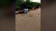 Parbhani Rain : परभणीच्या सोनपेठच्या फाल्गुनी नदीला पूर; 6 गावांना पुराचा फटका