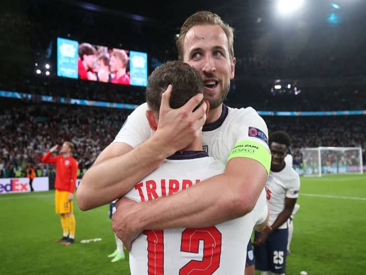 Euro 2020 England beat Denmark to clash with Italy in final EURO 2020 : डेन्मार्कला नमवून इंग्लंडची पहिल्यांदाच अंतिम फेरीत धडक; किताब पटकावण्यासाठी इटलीसोबत टक्कर