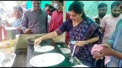 Navneet Rana : ...जेव्हा खासदार नवनीत राणा ठेल्यावर जाऊन डोसा बनवतात!