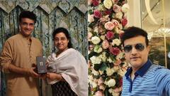 Sourav Ganguly Birthday: রাত ১২টায় মেয়ে সানার দেওয়া কেক কেটে জন্মদিন পালন সৌরভের