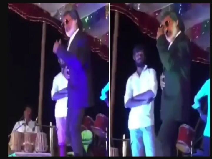 Person duped as Actor Rajinikanth and tries to replicate the stunt video goes viral in instagram ரஜினியை போல வேஷம்போட்ட நபர் செய்த காரியத்தை பாருங்க.. வாட்சப் வைரல்..!