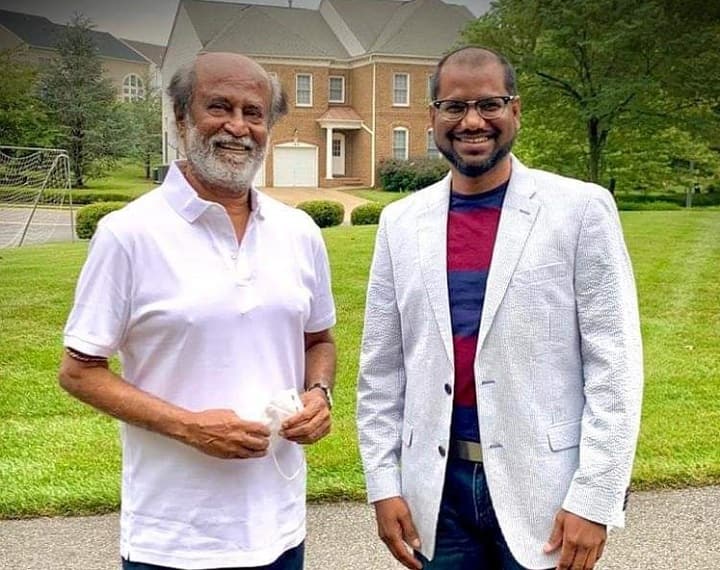 நண்பருடன் ரஜினி