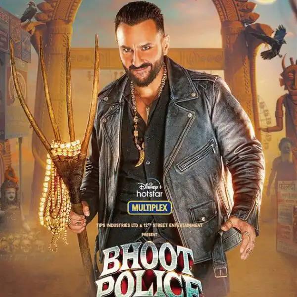 'भूत पुलिस' के पोस्टर में देखा जा सकता है कि सैफ अली खान भूत को पकड़ने के लिए एक हथियार पकड़े हुए हैं. ट्विटर यूजर्स ने इसके बैकग्राउंड में कई साधुओं को भी देखा और कहा कि इसमें हिंदुत्व का अपमान किया गया है.