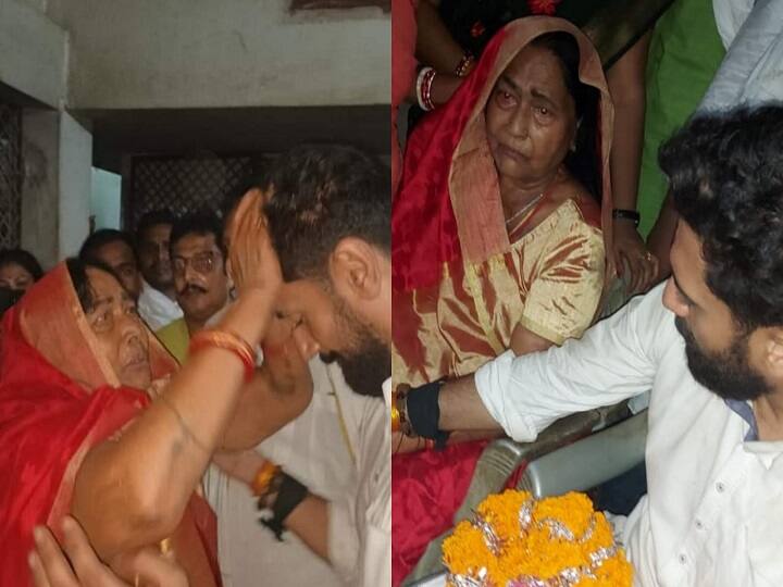 Bihar: Chirag Paswan arrived to take 'blessing' of elder mother, emotional after reaching ancestral village ann बिहार: बड़ी मां का 'आशीर्वाद' लेने पहुंचे चिराग पासवान, पैतृक गांव पहुंच कर हुए भावुक, रोक नहीं पाए आंसू