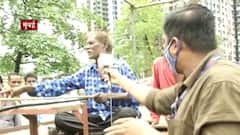 बैलगाडी तुटली, काँग्रेस कार्यकर्ते जमिनीवर पडले, बैलगाडीचं नुकसान, बैलगाडीचालकाची प्रतिक्रिया