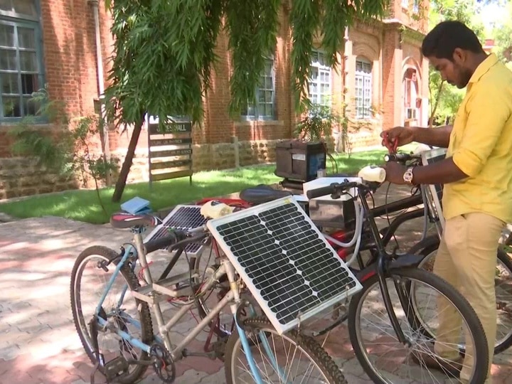 Amid Soaring Fuel Prices, Madurai Man's Electric Cycle Offers 50 Kms Ride In Just Rs 1.50