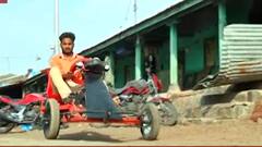 50 किलोमीटरचा प्रवास फक्त 1 रुपयात! भंगारातील साहित्याने बनवली कार, लिथियम बॅटरीचा वापर : नंदुरबार