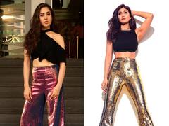 Anushka Sharma, Shilpa Shetty और Sara Ali Khan, बी-टाउन डीवाज़ ने चलाया सीक्विन्ड पैंट्स का ट्रेंड