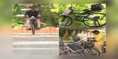 solar-powered electric cycle:সৌরশক্তি চালিত সাইকেল ডিজাইন করেছেন তামিলনাড়ুর কলেজ পড়ুয়া, খরচ খুবই কম