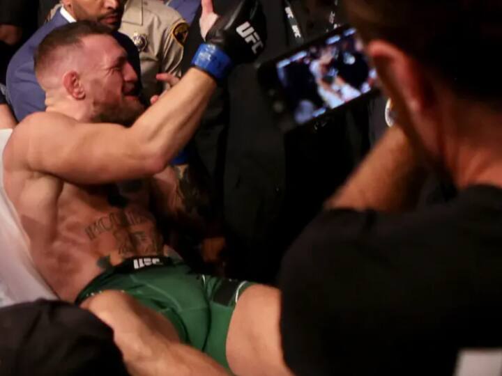 McGregor vs Dustin Poirier: Conor McGregor Carted Off Arena With Scary Ankle Injury During UFC 264 Main Event Watch | Conor McGregor Carted Off Arena With Scary Ankle Injury During UFC 264 Main Event
