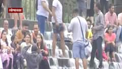 Lonavala Bhushi dam : तिसऱ्या लाटेला निमंत्रण देणारी पर्यटकांची बेफिकिरी,भुशी डॅमवर पर्यटकांची झुंबड