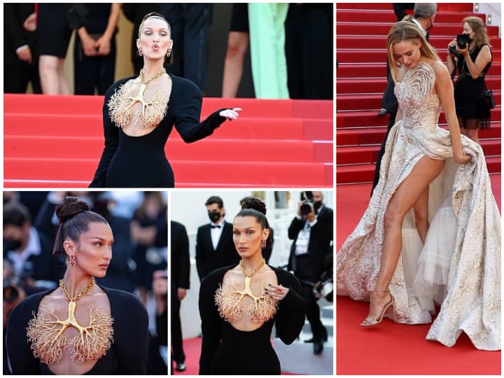Cannes 2021: Bella Hadid sports statement lung necklace with risqué dress;  see pics