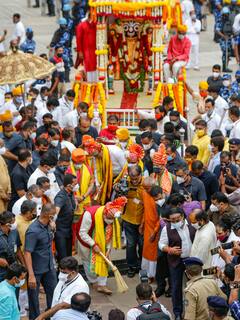 IN PICS | Rath Yatra 2021: Visuals From Puri, Nadia & Ahmedabad Celebrating Lord Jagannath's Annual Visit To Gundicha Temple