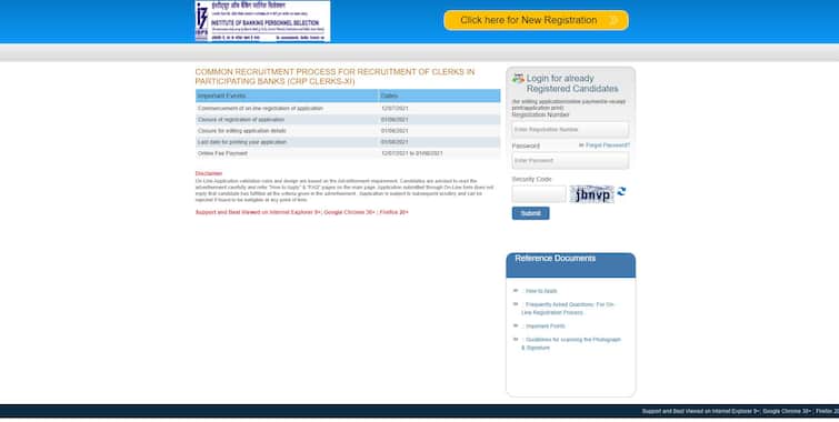 IBPS Clerk 2021: Registration To Fill 5830 Vacancies Begins at ibps.in - Here's Direct Link To Apply IBPS Clerk 2021: Registration To Fill 5830 Vacancies Begins - Here's Direct Link To Apply