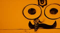 Beautiful sand animation of Jagannath Rath Yatra by Manas Kumar