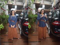 ऑरेंज प्लाज़ो, ब्लू टॉप, लॉन्ग ईयरिंग्स और खुले बाल...इस स्टाइल से अपकमिंग मूवी ‘नागिन’ के डायरेक्टर से मिलने पहुंचीं Shraddha Kapoor