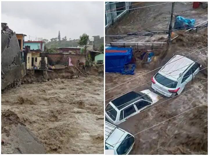 Rescue operation underway after flash flood 2 persons dead 10 missing हिमाचल में मची तबाही के बाद रेस्क्यू ऑपरेशन जारी, 100 के करीब लोगों को बचाया गया तो दो की मौत