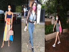 Celebs Spotted: सतंरगी आउटफिट में एयरपोर्ट पर Shraddha Kapoor, कैफे में Janhvi Kapoor तो जिम लुक में स्टाइल से नजर आईं Sara Ali Khan, देखें तस्वीरें