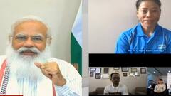 PM Modi का Tokyo Olympics में जा रहे खिलाड़ियों से संवाद, Mary Kom से पूछा फेवरेट पंच