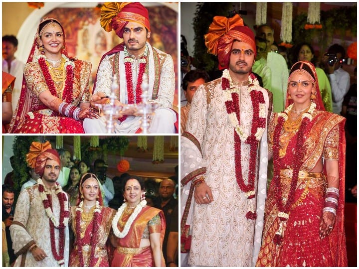 बॉलीवुड अभिनेत्री ईशा देओल की शादी  बॉलीवुड की सबसे मंहगी शादियों मं शामिल है. इस शादी के चर्चे आज भी बॉलीवुज के गलियारों में सुनाई देते हैं. ऐसा होना भी लाजमी है क्योंकि ईशा बॉलीवुड के सबसे चार्मिंग और ही-मैन कहे जाने वाले एक्टर धर्मेंद और एक्ट्रेस हेमा मालिनी की बेटी है. आज हम आपको इस ग्रैंड वेडिंग की कुछ इनसाइड तस्वीरें दिखाने जा रहे हैं जिन्हे देखने के बाद आप समझ जाएंगे की आखिर ईशा के साथ साथ कैसे हेमा मालिनी भी बन गई थी टॉक ऑफ द टाउन.