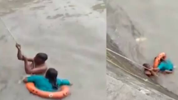 Mumbai: ગેટવે ઓફ ઈન્ડિયા પર દરિયામાં પડેલી મહિલાને બચાવવા 50 વર્ષીય ફોટોગ્રાફરે ખેડ્યું સાહસ,જુઓ વીડિયો