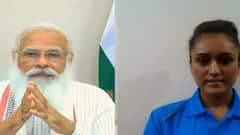 Tennis खिलाड़ी Manika Batra से PM Modi का संवाद, खेलते समय हाथ पर तिरंगा पेंट करने का मतलब पूछा?