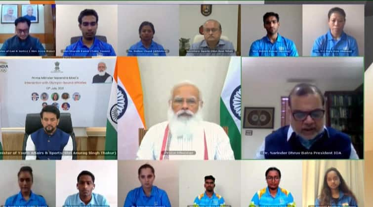 PM Modi Motivates Indian Athletes Before Contingent Heads For Tokyo Olympics 2020