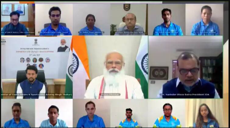 PM Modi LIVE interaction Indian athletes contingent Tokyo Olympics 2021 5 PM today PM Modi LIVE:  ‛எதிர்பார்ப்புகளுக்குள் சிக்கிக் கொள்ளாதீர்கள்’ ஒலிம்பிக் தேர்ச்சியாளர்களுக்கு பிரதமர் அறிவுரை!