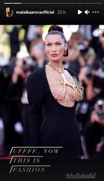 Malaika Arora Gushes Over Bella Hadid's Cannes Look