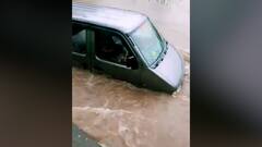 पालघरमध्ये इको गाडीला रिक्षावाल्यांच्या मदतीने जलप्रलयातून वाचवलं