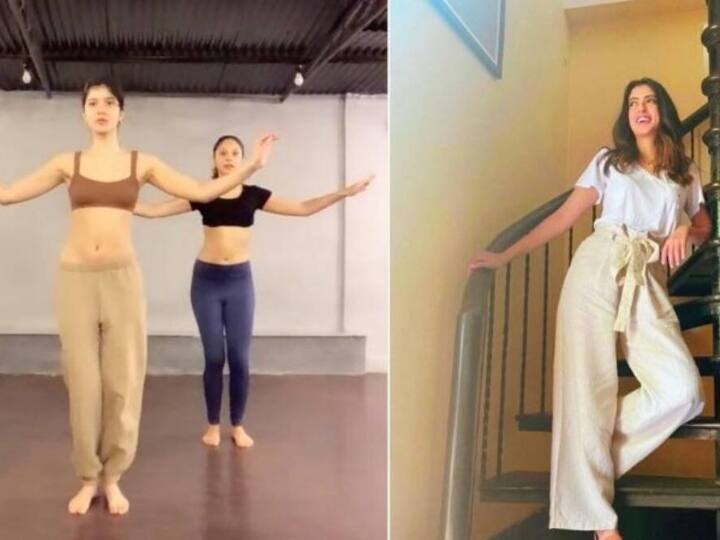 Actress Shanaya Kapoor shared belly dance video Navya Nanda reacted Shanaya Kapoor के बेली डांस से हुआ Navya Naveli Nanda के पेट में दर्द, देखें Video