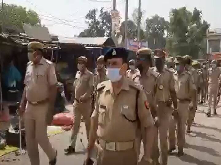 High Alert in Shravasti after suspected terrorists caught in Lucknow uttar pradesh ann लखनऊ में हुई आतंकी गतिविधियों को देखते हुए श्रावस्ती में हाई अलर्ट, रूट मार्च कर रही है पुलिस