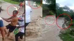 Jalna Rain : पुराच्या पाण्यातून रस्ता ओलांडणं अंगाशी ; पुरात वाहून जाणाऱ्या वृद्धाला वाचवण्यात यश