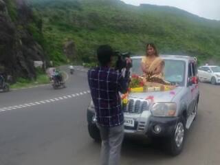 Pune Bride Booked After Video Of Her Travelling To Wedding On Bonnet Of SUV Goes Viral