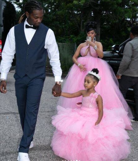 Cardi B and Offset's daughter Kulture Kiari Cephus got the royal treatment on her 3rd birthday. [pic credit: Instagram/Cardi B]