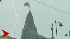 Viral Video: Lightning strikes Gujarat's Dwarkadheesh temple
