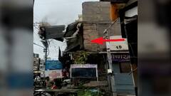 Kolhapur : दैव बलवत्तर! जीव वाचले ; कोल्हापुरात धोकादायक इमारतीचा भाग पडला