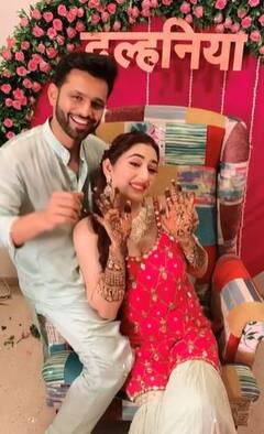 IN PICS: Disha Parmar, Rahul Vaidya Share Beautiful UNSEEN Glimpses From Their Mehendi Ceremony