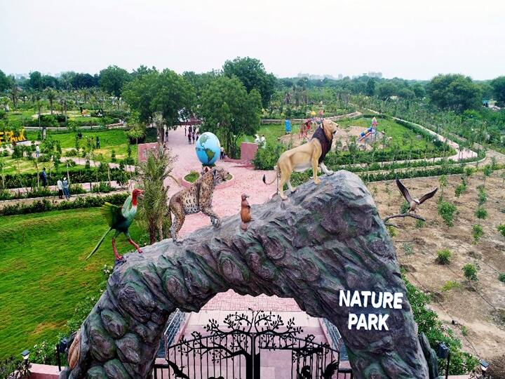 The Nature Park, inaugurated on Friday, has many beautiful features like fog garden, chess garden, selfie points, sculpture park and open labyrinth (maze).