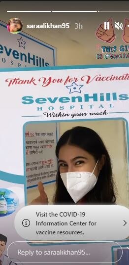 This girl has been vaccinated': After Parineeti Chopra, Sara Ali Khan takes first dose of COVID-19 vaccine