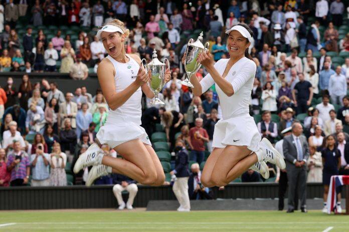 Women's Doubles Champion: Hsieh Su-wei and Elise Mertens