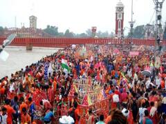 Kanwar Yatra 2022: 'बम भोले' के जयकारों के साथ हरिद्वार में शुरू हुआ कांवड़ मेला, पहले दिन बड़ी संख्या में पहुंचे भक्त