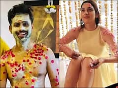 গোলাপের পাপড়ির সঙ্গে হলুদ, প্রাক বিয়ের অনুষ্ঠান সম্পন্ন রাহুল-দিশার