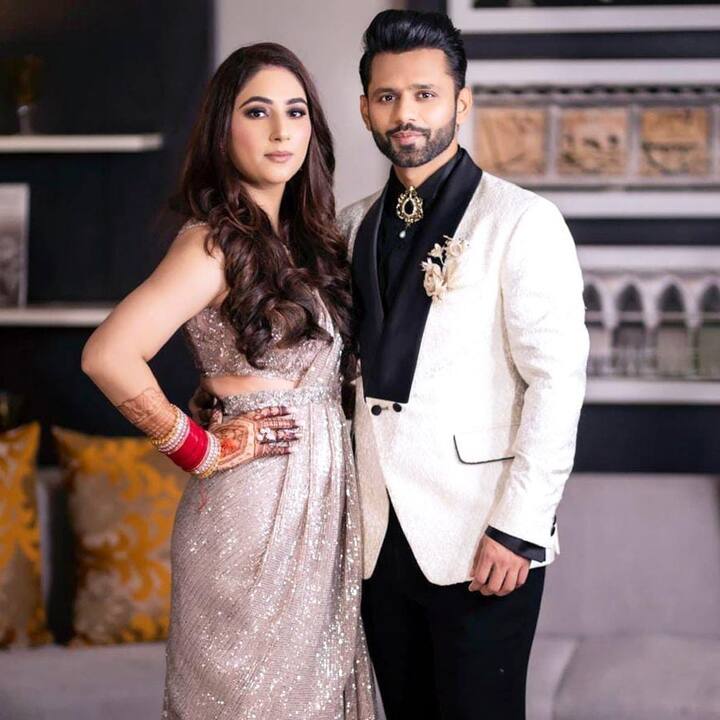 Disha Parmar and Rahul Vaidya, who tied the knot on July 16, hosted a wedding reception for their family members and close friends in Mumbai. The couple hosted a bash at a five-star hotel to celebrate their special day. (PIC Credit: Israni Photography & Films' Instagram)