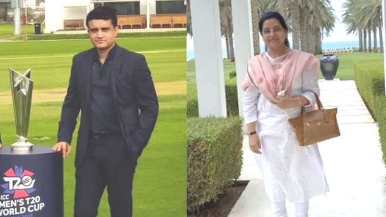 T-20 World Cup: Sourav Ganguly along with wife Dona visit Oman, BCCI President ecstatic to see the ground T-20 World Cup Update: সঙ্গী স্ত্রী ডোনা, প্রথমবার ওমানে সৌরভ, বিশ্বকাপের মাঠ দেখে উচ্ছ্বসিত