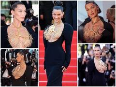 Cannes 2021: बेहद बोल्ड ड्रेस पहने रेड कार्पेट पर पहुंच गईं बैला हदीद, यहां देखिए तस्वीरें