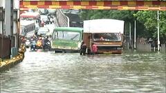 Mumbai Traffic Update : पावसामुळे मुंबईत वाहतूक कोंडी, सायनमध्ये रस्त्यावर अजूनही पाणी