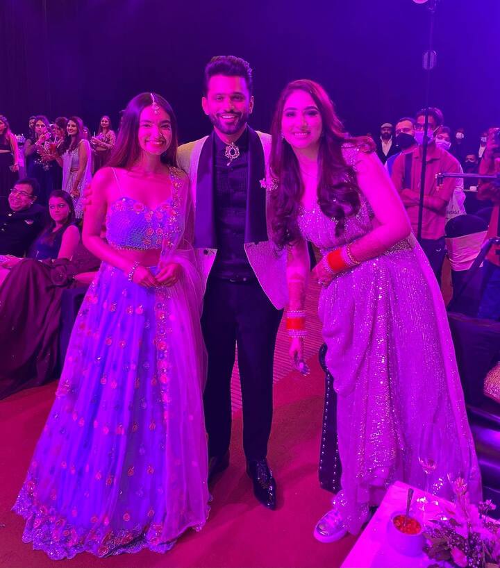 Anushka Sen, who participated in 'Khatron Ke Khiladi 11' along with Rahul Vaidya, shared a cute photo to wish the couple on their marriage.